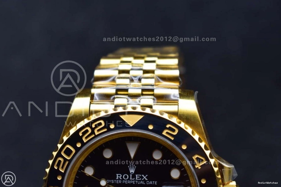 CHS Master Bracelet Black II Gain on GRNR Gold Weight 927 Jubilee 1:1 Best Edition Factory VR3285 GMT YG 126718 Dial NewStyle 0514